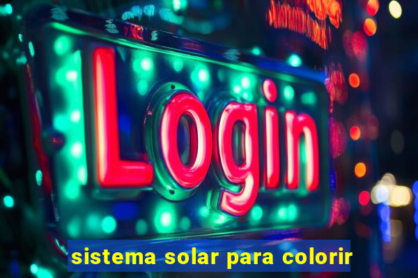 sistema solar para colorir